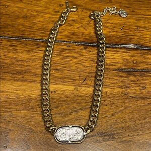 White House Black Market Gold Necklace with Silver Accent